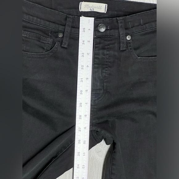 Madewell 9” High Rise Skinny Black Jeans Size 26 - Picture 8 of 10